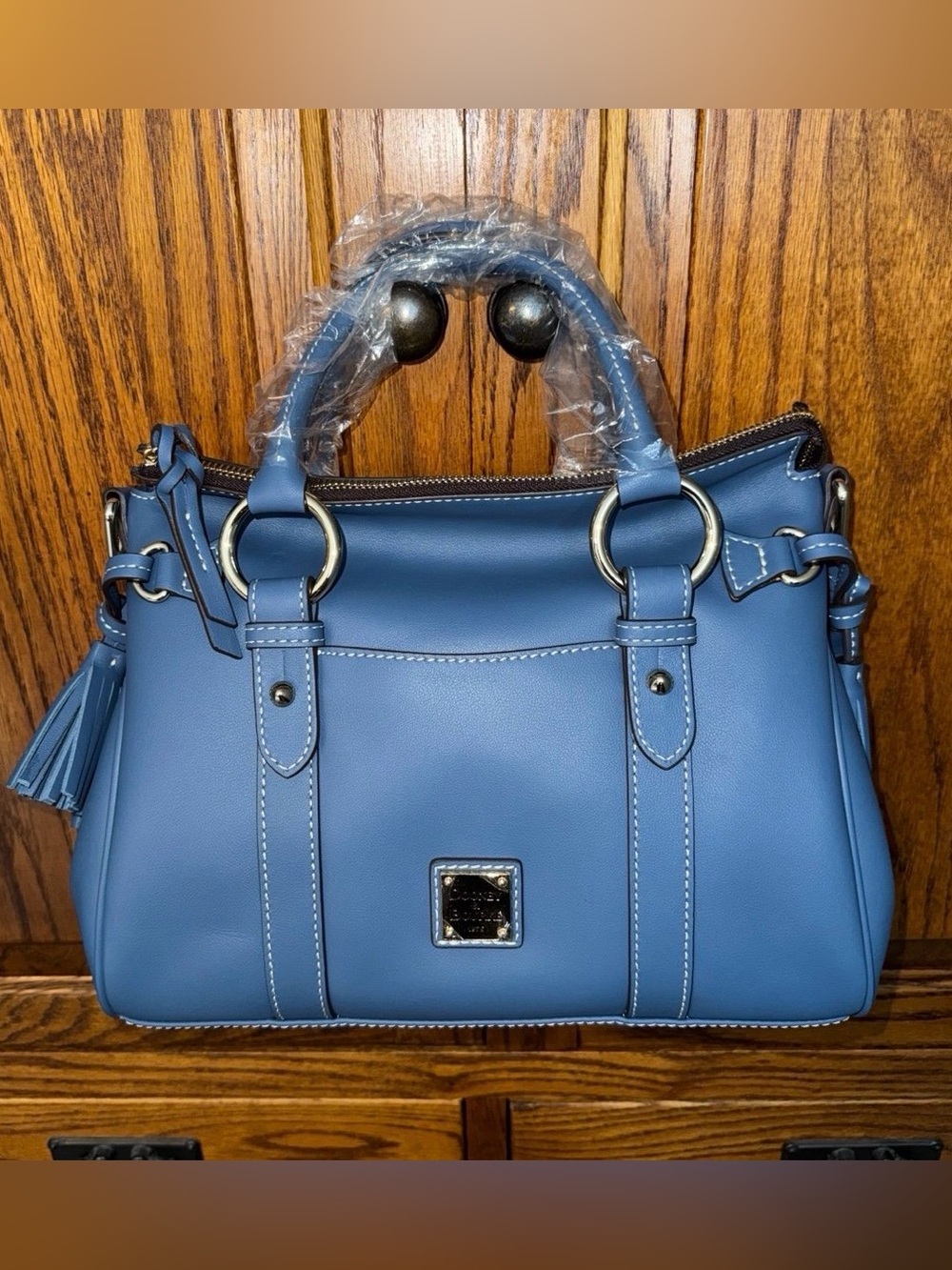 NWT Dooney & Bourke Denim Penrose Satchel 30 Limited Edition